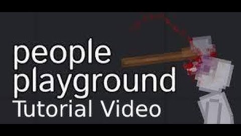 How To Make People Hold Weapons | People Playground Tutorial