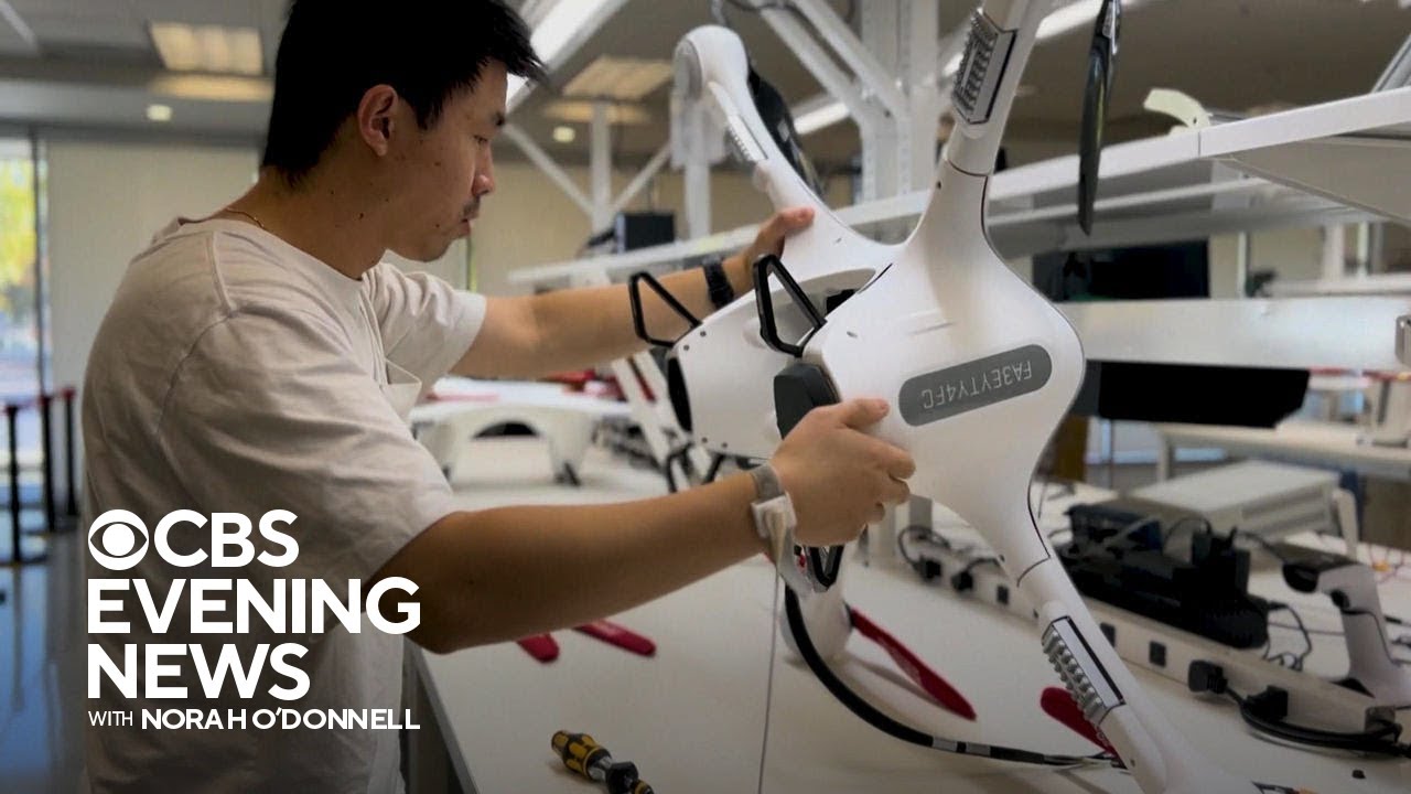 Company pilots drone food delivery service - YouTube