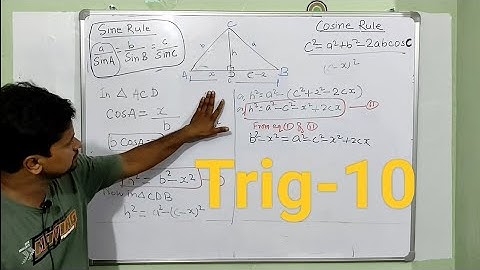 Trigonometry , Sine Rule & Cosine Rule Part (2)... Law of sine/cosine.. Sine/Cosine Formula