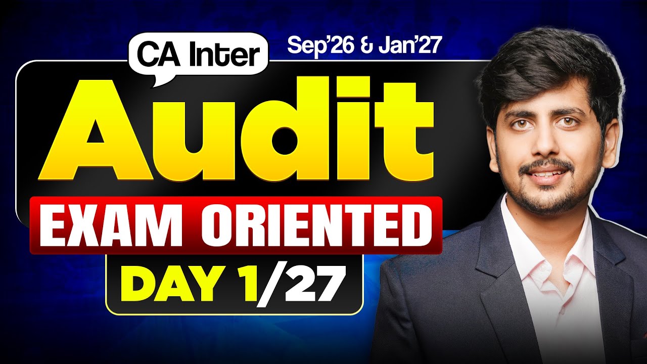 CA Inter Exam Oriented Batch Demo for Sep'26 & Jan'27 by CA Saksham ...