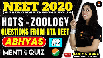 NEET Biology MCQ Mock Test Practise (HOTS Questions #2) from Abhyas App | NEET 2020 Preparation