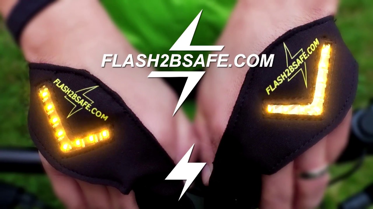 Handblinker FLASH2BSAFE Blinker für Radfahrer LED Inlineskater