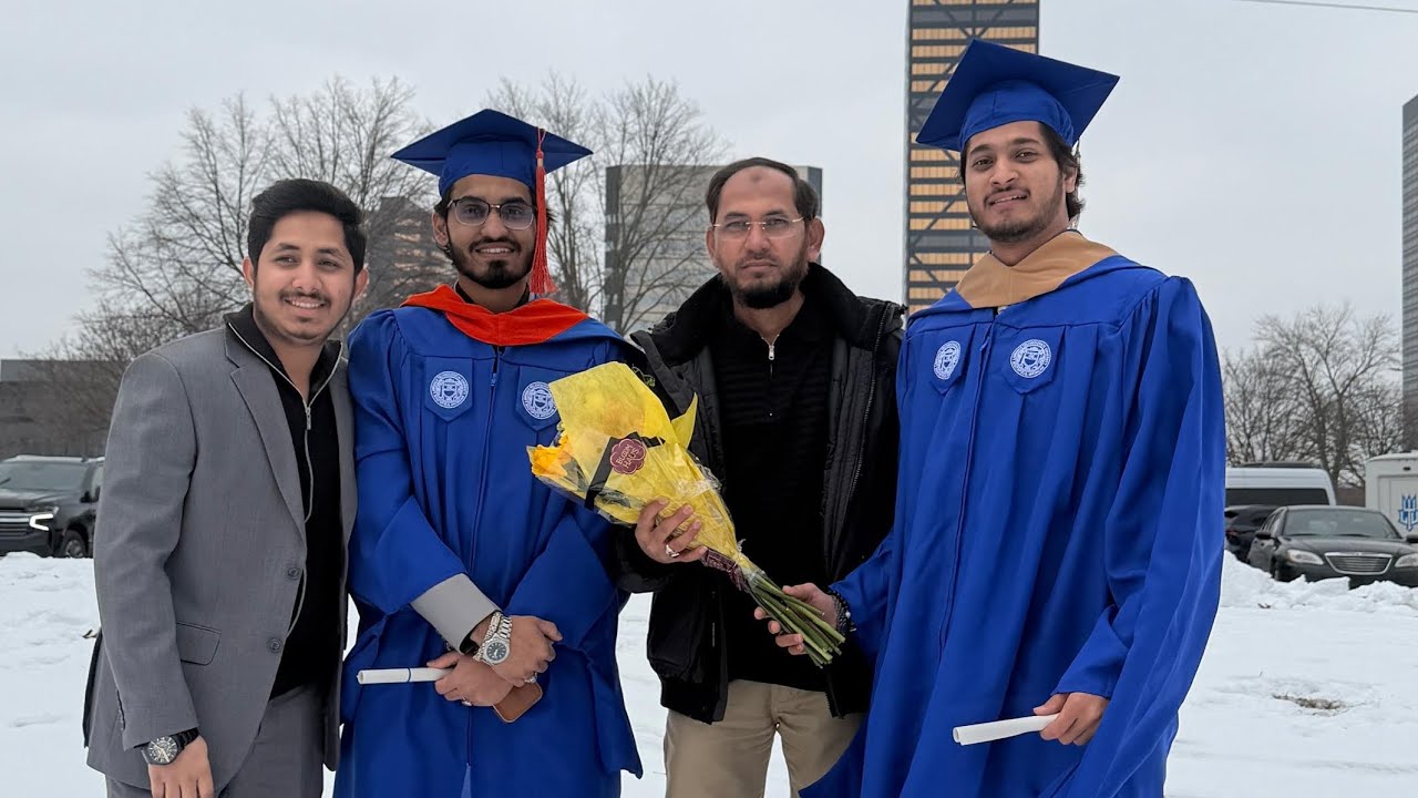 LAWRENCE TECH CONVOCATION: WAJAHATH ALI & SHARIQ IQBAL COMPLETE MASTER'S IN BUSINESS & IT
