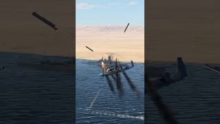 Massive Battleship Flak Forces Epic Twin Pilot Ejection.