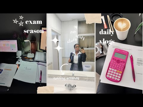 Exam Season 📚🌟 Study with Me 📝🤍 High School 💫🎒