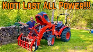 My Kioti CK2620 Died...Fuel FILTER Change!!!