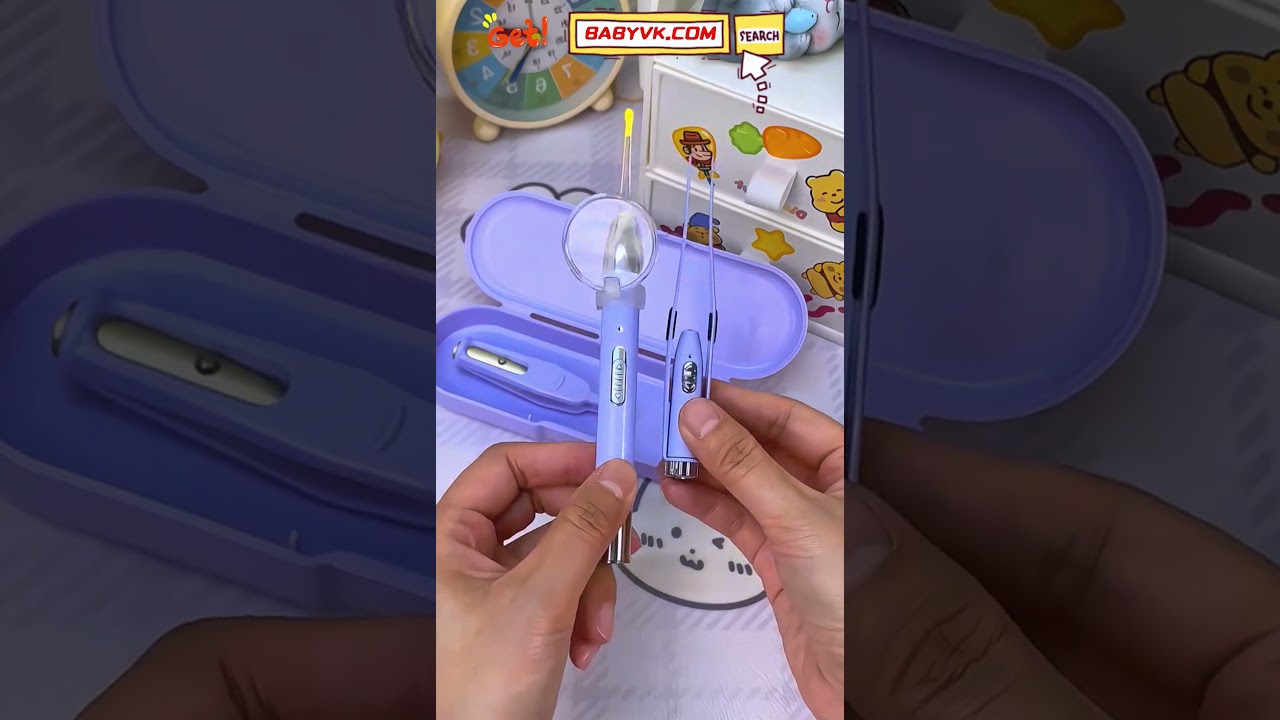 How do parents clean baby ears safely? Use The Baby Earwax Removal Tool with Light! 