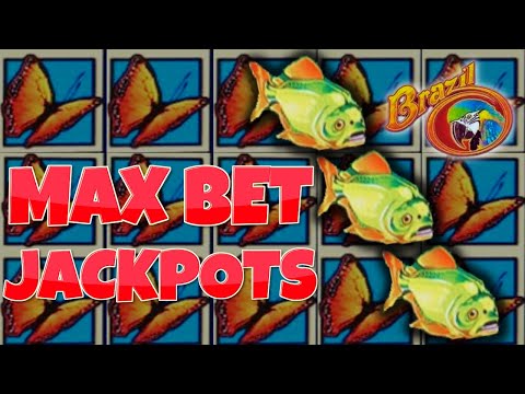 Max Bet Slot Action! Incredible Bonus Jackpots on Dancing Drums & Brazil!