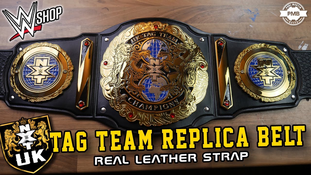 NXT UK Tag Team Real Leather Replica Belt - YouTube