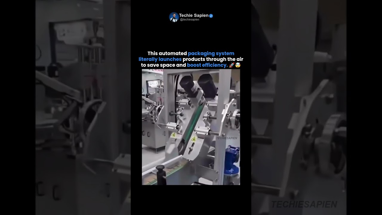 This Automated Packaging System Literally Throws Products Instead of Using Conveyor Belts🤯