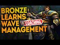 Teaching wave management to a BRONZE player!  Challenger LoL Coaching