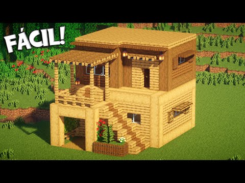 casa bonita de madeira do minecraft