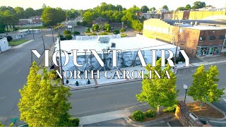 Mount Airy, North Carolina 4K Drone Stock Footage