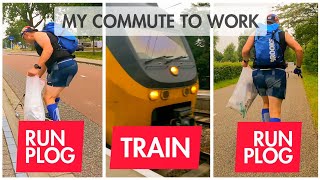Run/Plog + Train + Run/Plog.. My Commute To Work