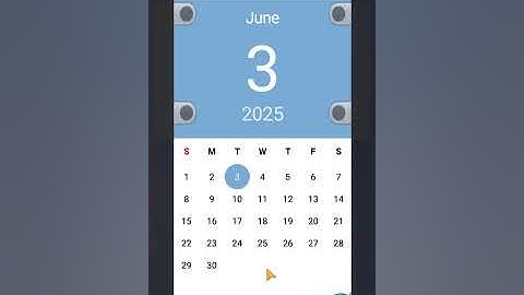 مینی سورس نمایش گرافیکی تاریخ روز در basic4android