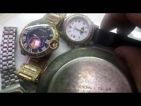 كنوز سوق الجمعه طبق فضه أرجنتيني من وهل فعلا ساعة  قديمه بها ماس