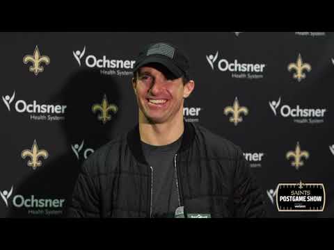 Drew Brees Postgame after Saints-Buccaneers Game football score