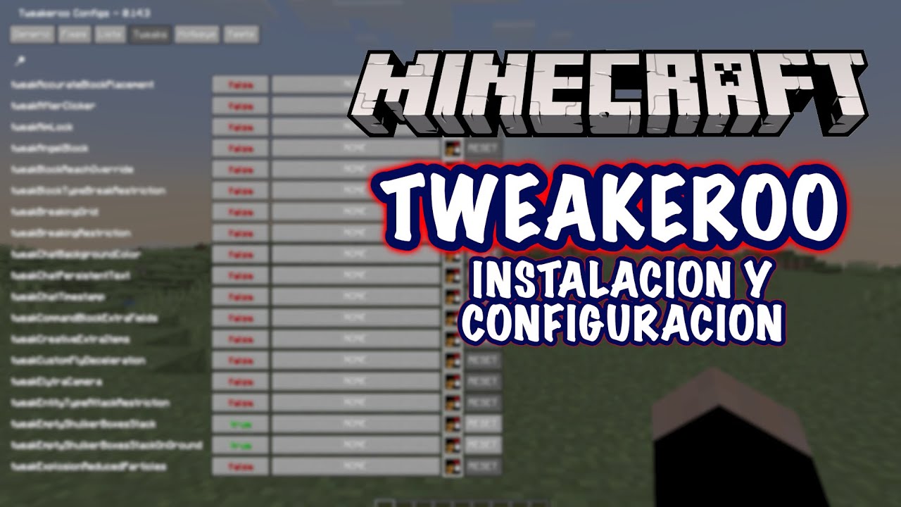 Minecraft 1 19 tweakeroo instalaci n y configuraci n youtube