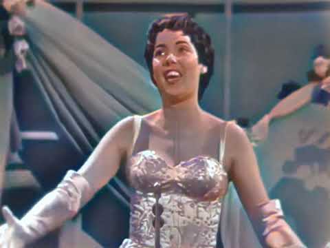 Corry Brokken - Heel De Wereld, in 1958 in color! [AI enhanced & Colorized]