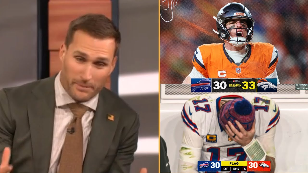 "Bo Nix is better than Allen!" - Cousins on Broncos beat Bills in OT to advance to AFC Champs Game