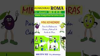 MINI ALMAZARAS para HACER Aceite de oliva casero