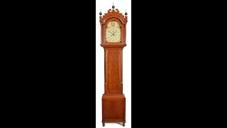 Rochester, New Hampshire, Cherry Tall Case Clock Made Circa 1810