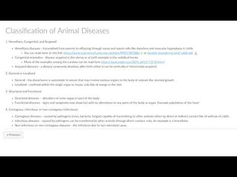 Classification of Animal Diseases - YouTube