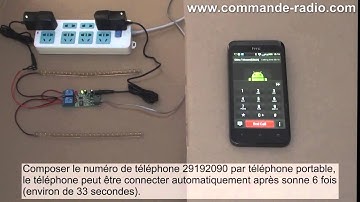 Commande 2 CC 12V lampes par mini module de commande téléphone