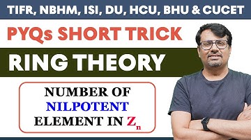 Ring Theory | Nilpotent Element of a Ring  | Short Trick By  @Dr.Gajendra Purohit ​