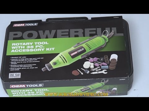 Unboxing / Review OEM Tools 24664Rotary Tool Dremel