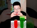 Eat cool, square red ice cubes 🥶🧊💨 #asmr #ice #shorts #mukbang #icecream #cool #eatingsounds #food