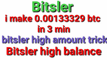 0.00131 bitcoin in 4 min with no risk bitsler high amount trick working in bitsler low balance trick