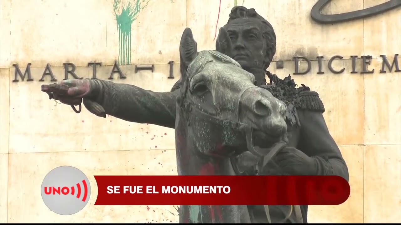 Monumento de los Héroes, en Bogotá, ya fue derruido  Continúa polémica por su traslado