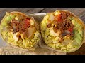 Tofu Scramble Soyrizo &amp; Vegetable Vegan Breakfast Burritos | Easy Vegan Burrito Recipe