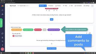 Monday Forums - Getting Started