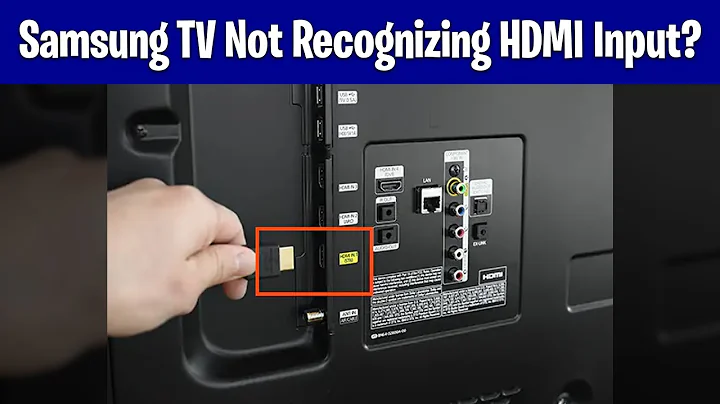 Samsung TV Not Recognizing HDMI Input