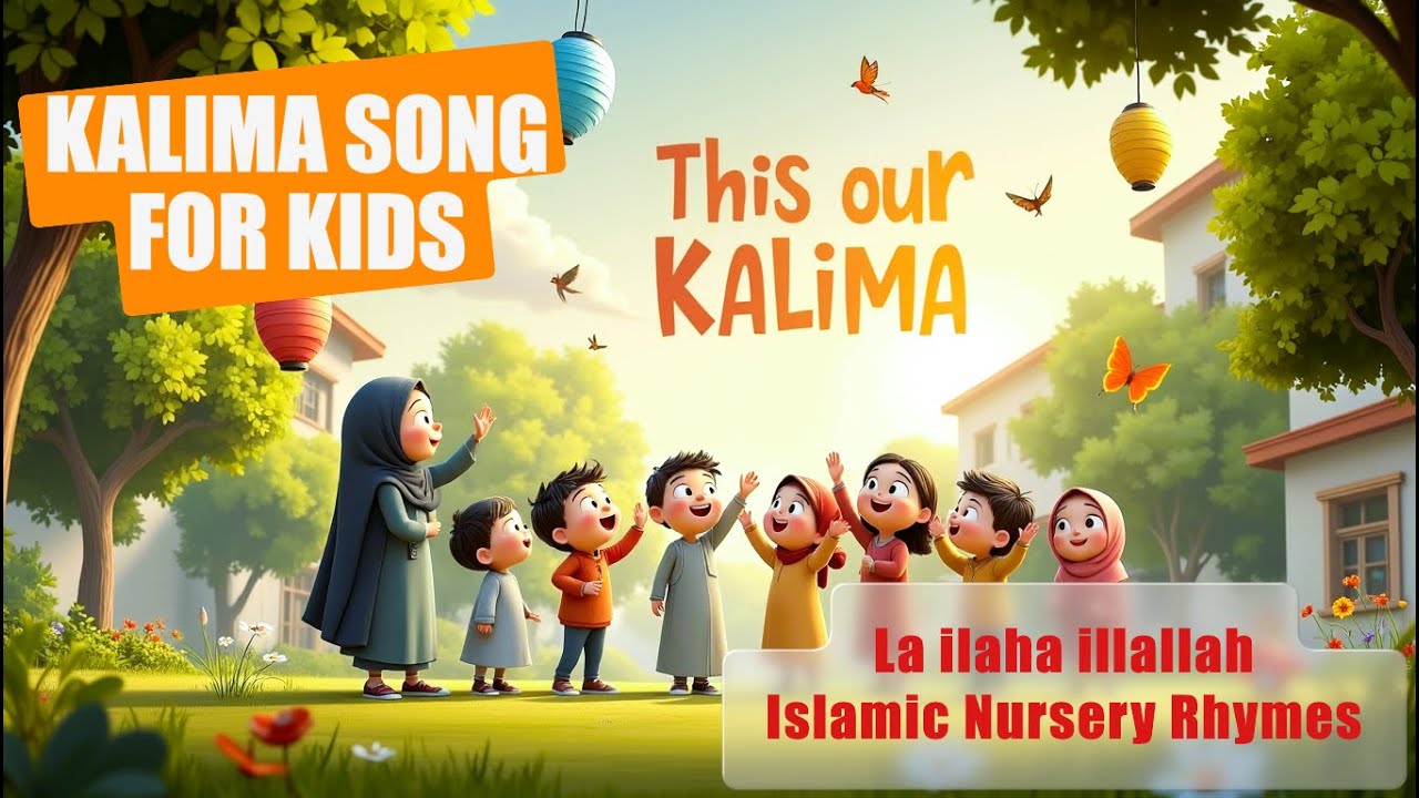 Kalima Song for Kids 🌈 | La ilaha illallah | Islamic Kids Nursery Rhyme