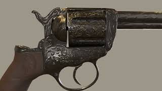 Colt M1877 - 3D Model Render