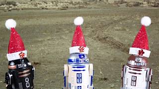 Star Wars Toys: R2D2, R2Q5, R4P17 and C3PO wishes you Merry Christmas and a Happy New Year!