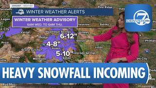 Late night rain hits Denver metro; mountains get heavy snow Wednesday Update