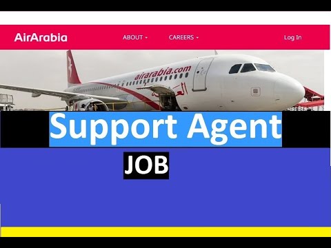 Air Arabia Sharjah Airport Job  - Support Agent  #Sharjah