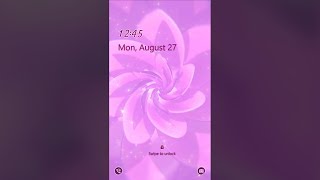 Galaxy Premium Theme - Pink Flower Bloom Animated Lockscreen screenshot 5