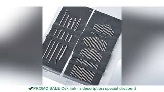 55 Pieces Stainless Steel Big Eye Hand Sewing Needles Set with Different Sizes for Sewing Needlework