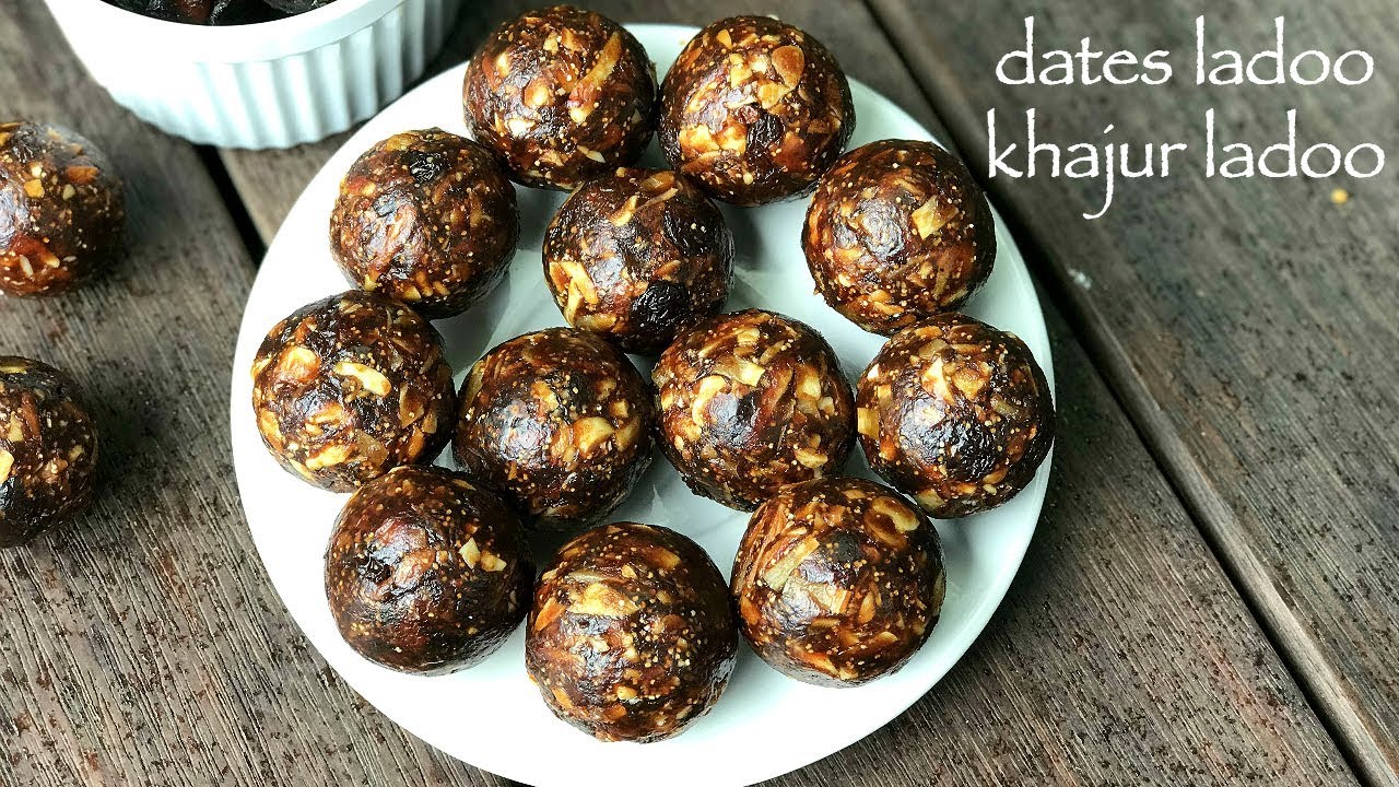 dates ladoo recipe - sugarless | khajur laduu recipe | dates nuts laddu recipe | Hebbar | Hebbars Kitchen