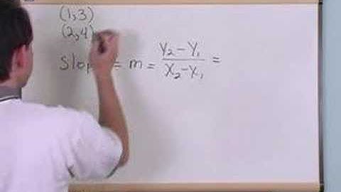 Slope Of A Line - Algebra Tutorial
