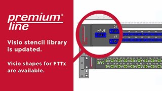 Visio stencil library is updated. Visio shapes for FTTx are available