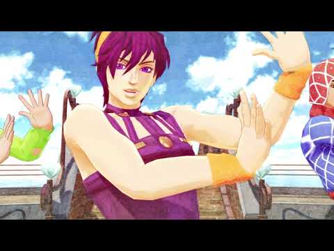 【ジョジョMMD 】What The Hell　ギャングダンス組　５部　護衛チーム　JOJO MMD　ミスタ　フーゴ　ナランチャ