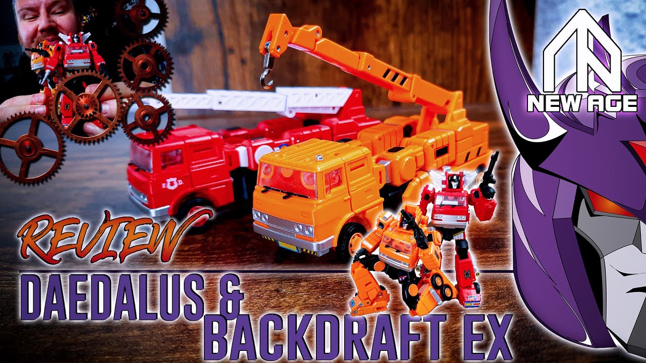Newage Toys Daedalus & Backdraft EX Review | 3P Legends G1 Grapple ...