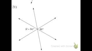 Angle Pair Relationships 17-22