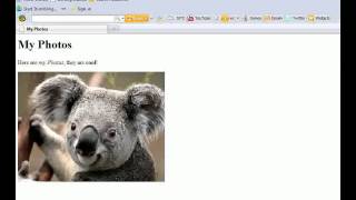 Famous XHTML Tutorial 5 - Uploading Images to our Webpage Wealth